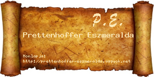 Prettenhoffer Eszmeralda névjegykártya